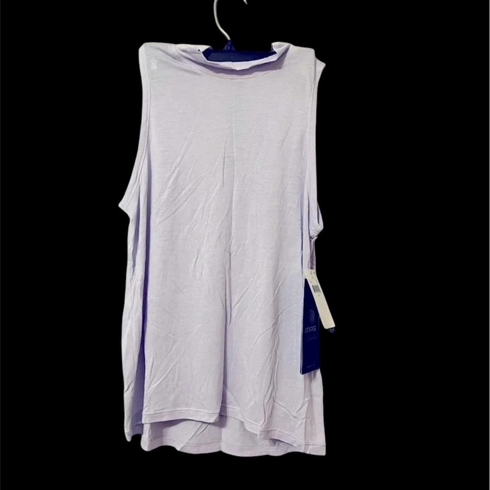 MPG Women's Lilac Florence Sports Cashmere Blend Tank Size Small